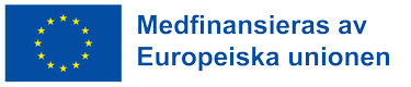 EU-logotyp med texten "Medfinansieras av Europeiska unionen".